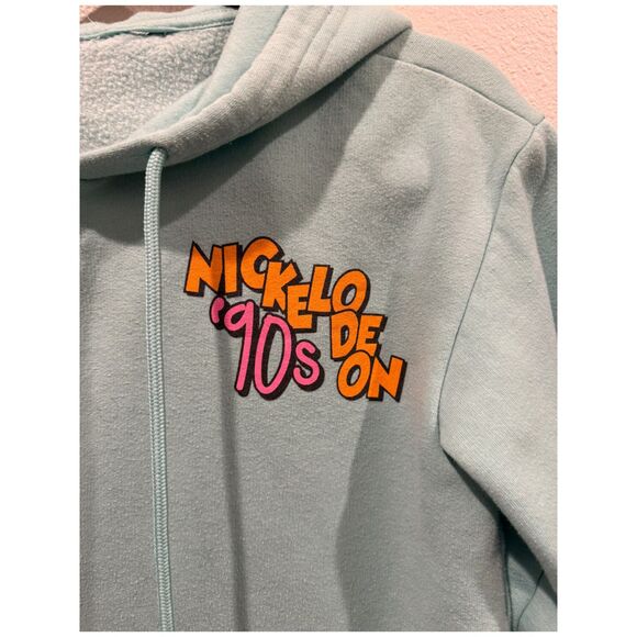 NICKELODEON 90's Retro Hey Arnold Blue Graphic Cartoon Hoodie - Picture 2 of 5